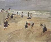 Max Liebermann Beach Seach Scene at Nordwijk (nn02) oil painting reproduction